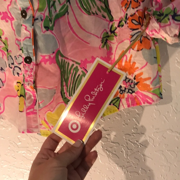 COPY - Nosey posie long sleeve button up Lilly for target - Picture 3 of 5